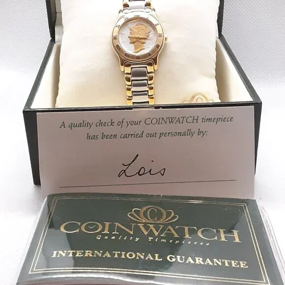 NEW With Tags Authentic Ladies Mercury Dime Coinwatch - Picture 9 of 9